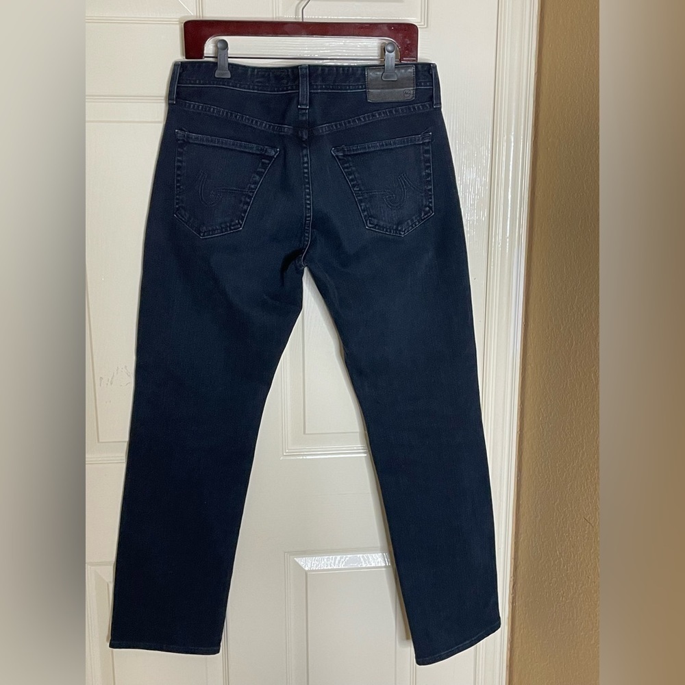 Adriano Goldschmied AG The Graduate Tailored Leg Dark Blue Jeans Men's 32x34‍‍‍‍ - Picture 6 of 12